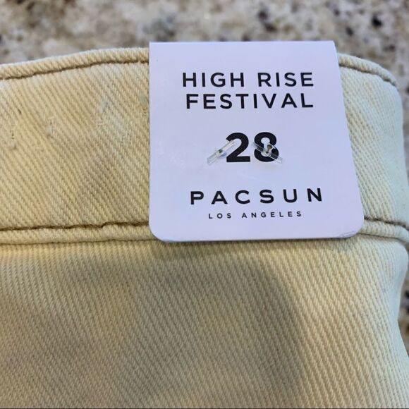 Pacsun High Rise Festival Shorts Size 28 Springtide - Picture 6 of 11